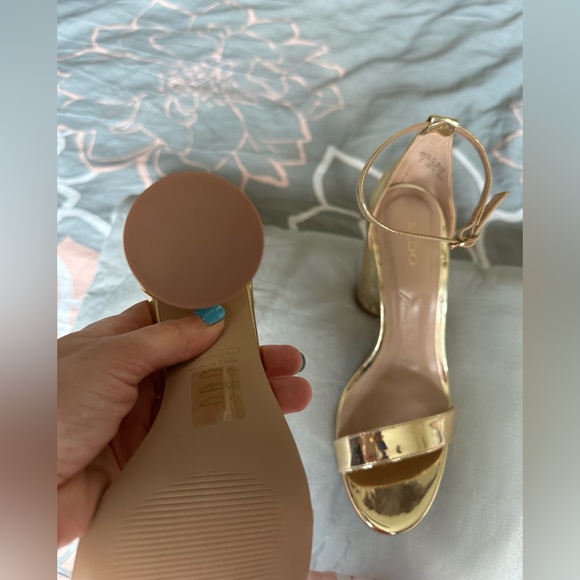 ALDO WOMEN SANDAL , BLOCK HEEL SANDAL,UNUSED ! BRAND NEW - Picture 5 of 6